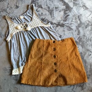 ROMWE Skirts - Romwe corduroy mini skirt ROMWE Skirts - Romwe corduroy mini skirt